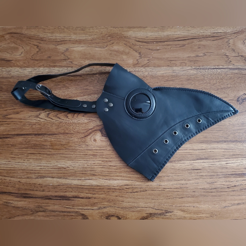 Plague Doctor Bird Mask Black New Adjustable